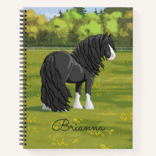 Cuaderno Borrador de tambores de Vanner Gitano Blanco y Neg