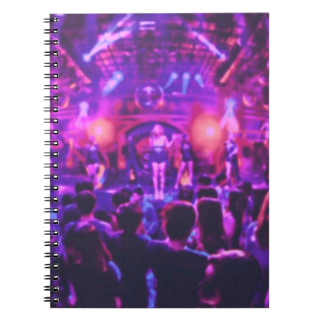 Cuaderno Borrosa fiesta club en tonos pastel sobre el suelo (Frente)