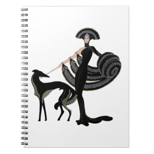 Cuaderno Borzoi Art Deco