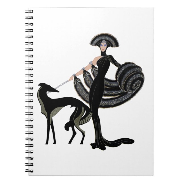 Cuaderno Borzoi Art Deco (Frente)