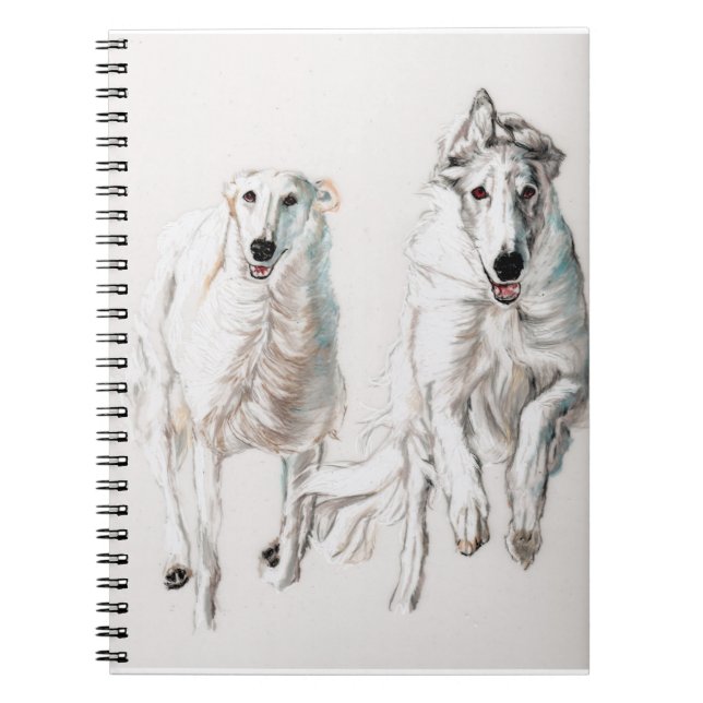 Cuaderno Borzoi conduce un bloc de notas ruso de arte para  (Frente)