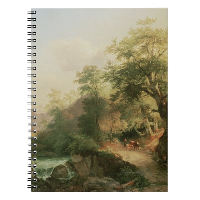 Cuaderno Bosque cerca de Viena, 1852 (aceite en lona) (Frente)