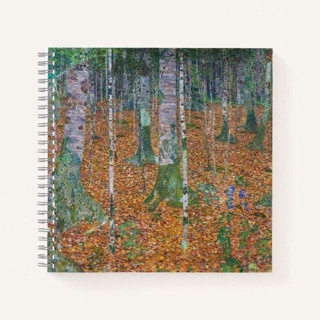 Cuaderno Bosque de abedules | Gustav Klimt | (Anverso)