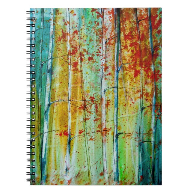 Cuaderno Bosque de árbol de aves (Frente)