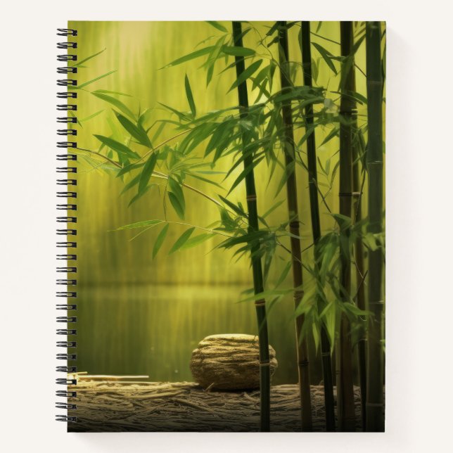 Cuaderno Bosque de Bambú Naturaleza Tranquila (Anverso)