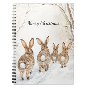 Cuaderno Bosque de conejos Navidad