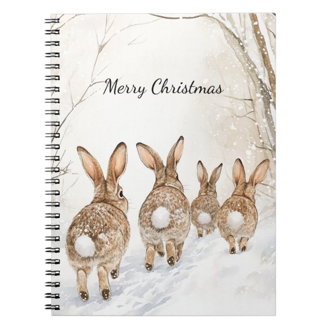 Cuaderno Bosque de conejos Navidad (Frente)