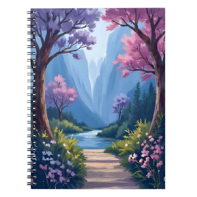 Cuaderno Bosque de Cuentos de Hadas | Paisaje Natural Flora (Frente)
