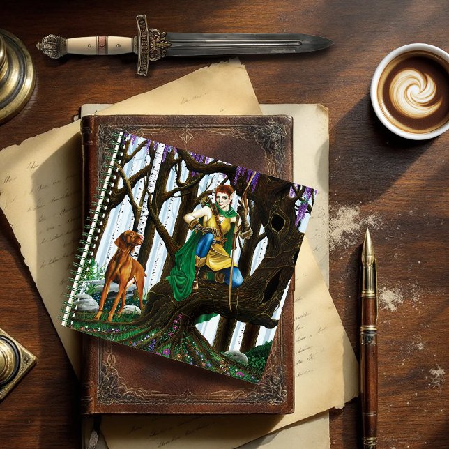Cuaderno Bosque de elfo de perro de Vizsla (Subido por el creador)