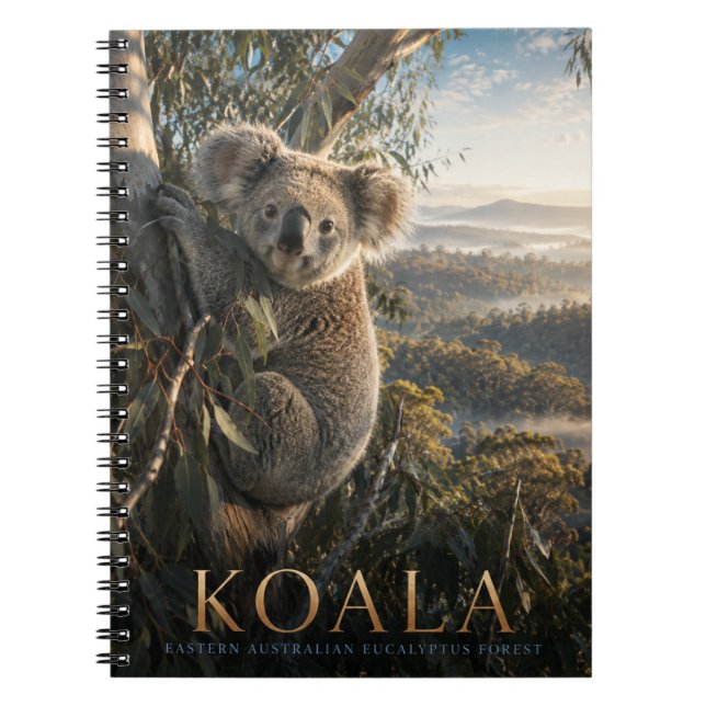 Cuaderno Bosque de Eucaliptos de Koala ANIMALES (Frente)