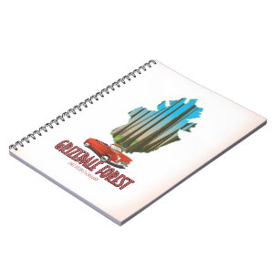 Cuaderno bosque de Grizdale distrito de los lagos inglaterr