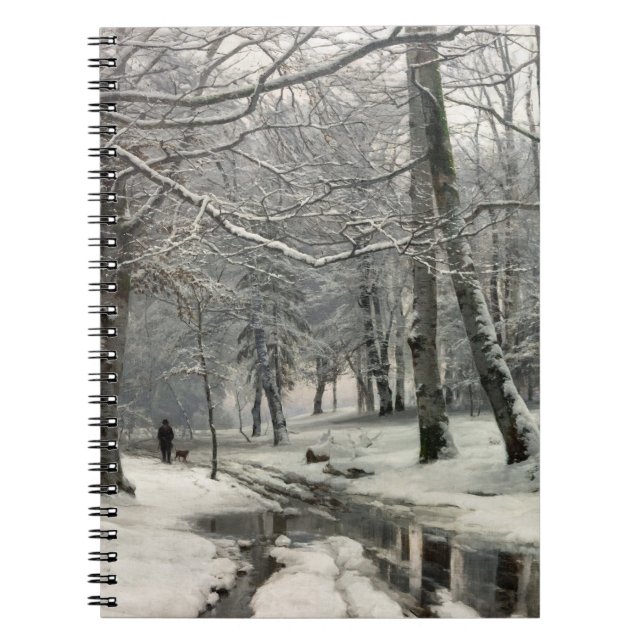 Cuaderno Bosque de hayas, invierno por Anders Andersen-Lund (Frente)