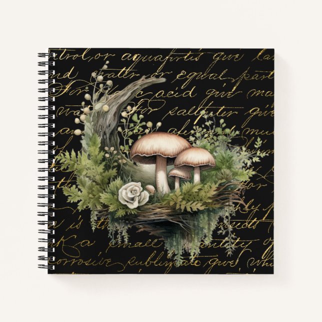 Cuaderno Bosque de hongos encantados (Anverso)