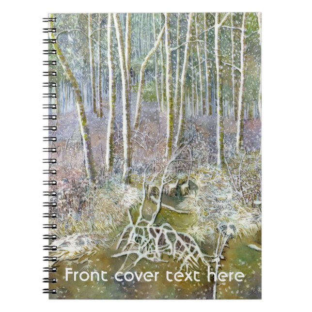 Cuaderno bosque de invierno (Frente)
