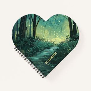 Cuaderno Bosque de luz de hadas personalizado personalizado