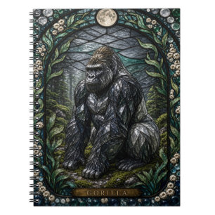 Cuaderno Bosque de musgo de gorila vidrio teñido Illumina