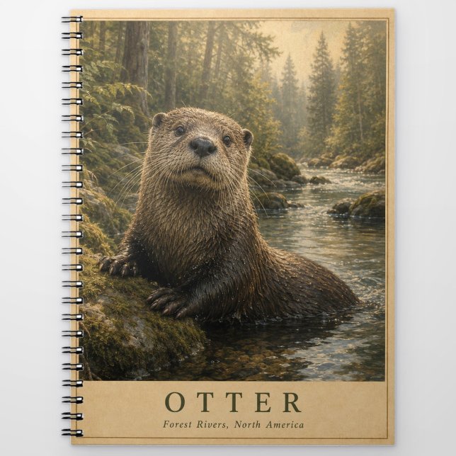 Cuaderno Bosque de nutrias Ríos VINTAGE (Subido por el creador)