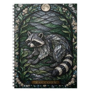 Cuaderno Bosque de Raccoon Creek Illumina Vidrio Emplomado