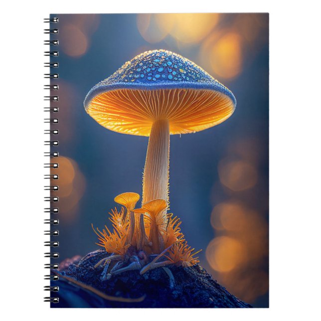 Cuaderno Bosque de setas Tranquilo Naturaleza Tranquila Zen (Frente)