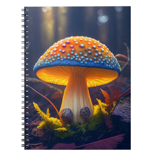 Cuaderno Bosque de setas Tranquilo Naturaleza Tranquila Zen (Frente)