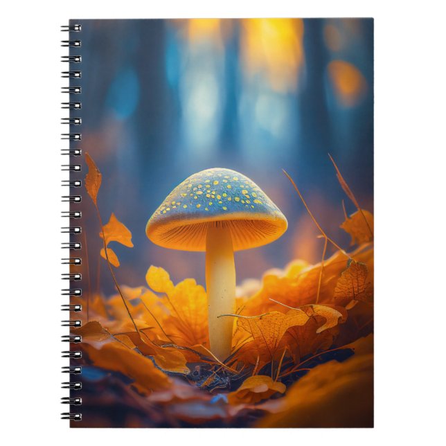 Cuaderno Bosque de setas Tranquilo Naturaleza Tranquila Zen (Frente)