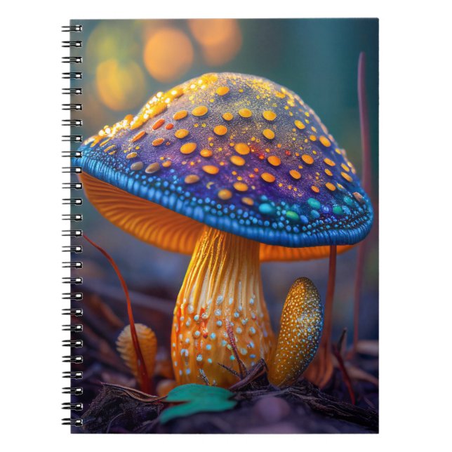 Cuaderno Bosque de setas Tranquilo Naturaleza Tranquila Zen (Frente)