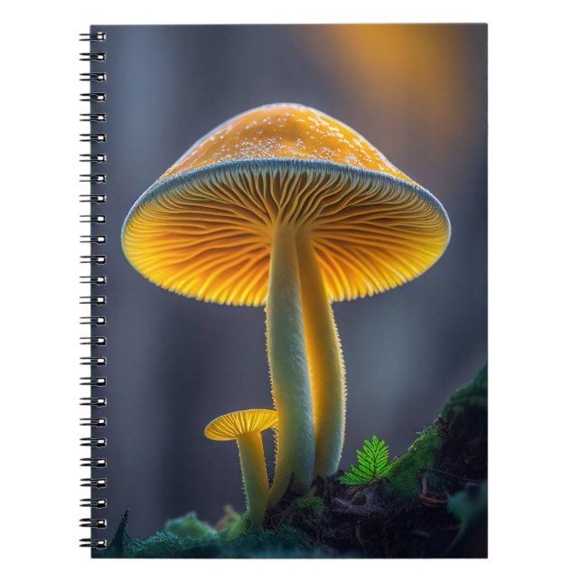 Cuaderno Bosque de setas Tranquilo Naturaleza Tranquila Zen (Frente)