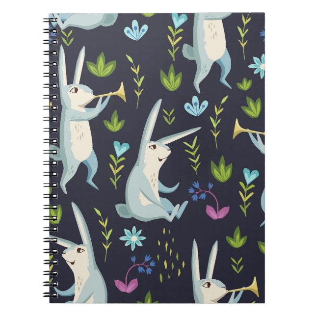 Cuaderno Bosque encantado: Patrón sin foco inspirado en la  (Frente)
