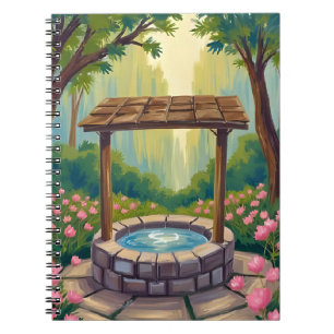 Cuaderno Bosque Floral Mágico del Pozo de los Deseos