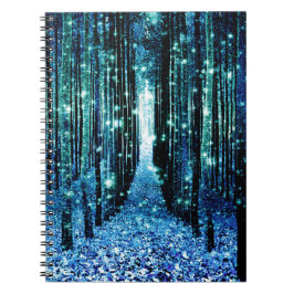 Cuaderno Bosque mágico Turquesa Verde azulado