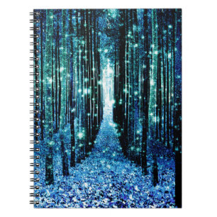 Cuaderno Bosque Mágico Turquesa Verdeazulado