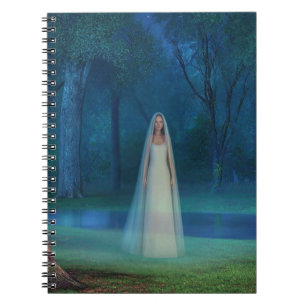 Cuaderno Bosque Místico por la Noche – Arte Fantástico