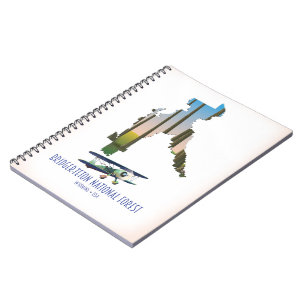 Cuaderno Bosque nacional Bridger-teton, mapa de avivamiento