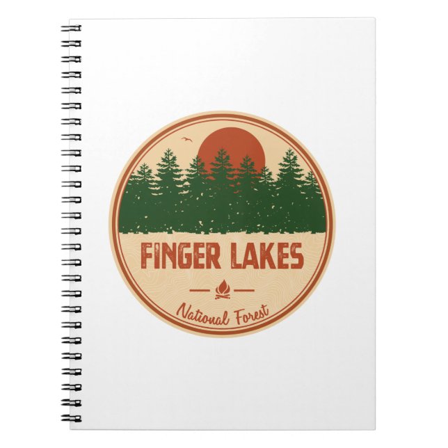 Cuaderno Bosque nacional de los lagos de dedo (Frente)