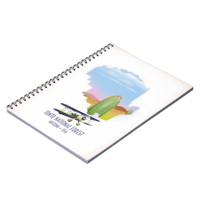 Cuaderno Bosque nacional Tonto Arizona EE. UU. mapa (Lado Izquierdo)