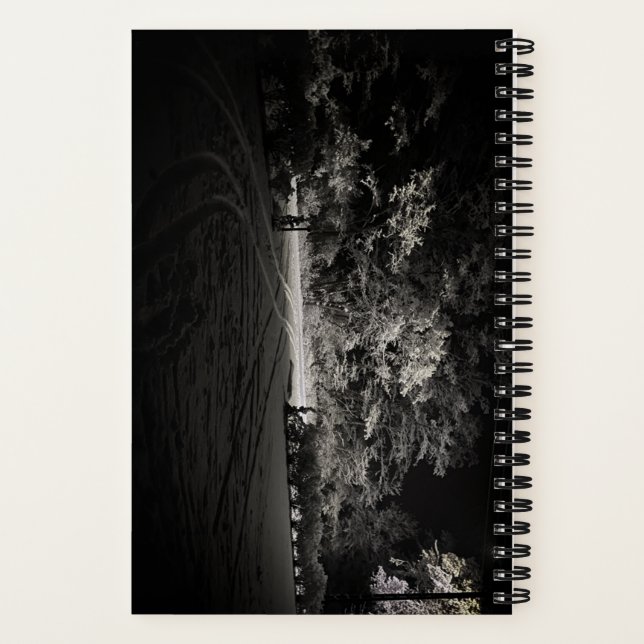 Cuaderno Bosque nevado por la noche (Reverso)