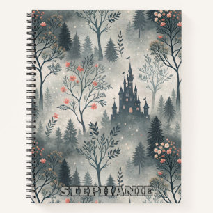 Cuaderno Bosque nigeriano encantado con Castillo Oscuro - É