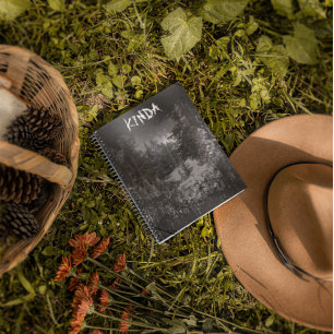 Cuaderno Bosque oscuro Portátil Snowy de árboles forestal