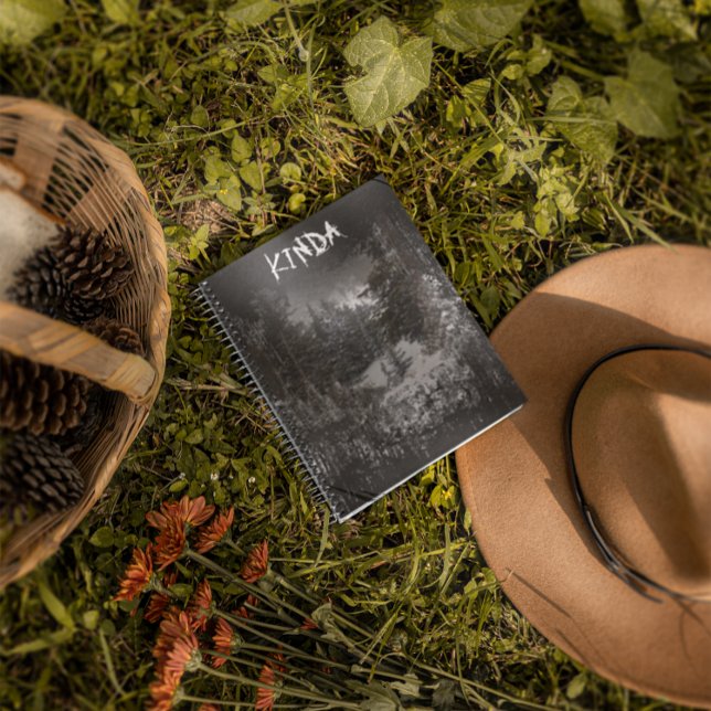 Cuaderno Bosque oscuro | Portátil Snowy de árboles forestal (Subido por el creador)