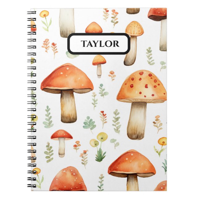 Cuaderno Bosque Rústico Mushroom (Frente)