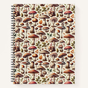 Cuaderno Bosque susurrador: Colección de patrones de hongos