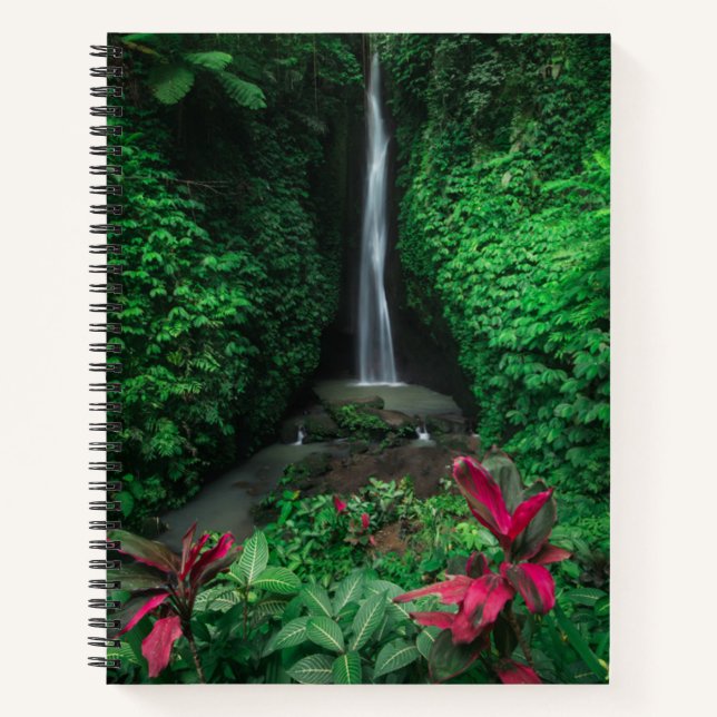 Cuaderno Bosques | Cascadas de Leke Leke en Bali (Anverso)
