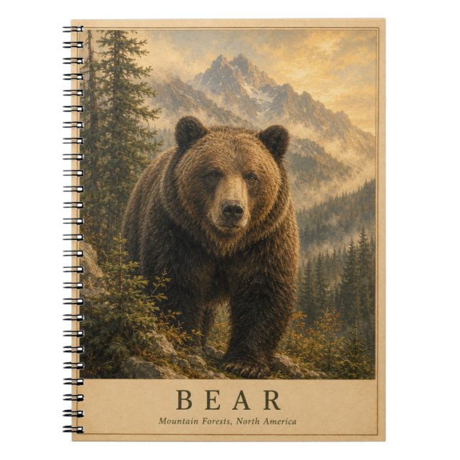 Cuaderno Bosques de Bear Mountain VINTAGE (Frente)