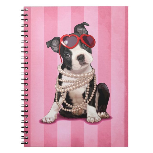 Cuaderno Boston de moda Terrier (Frente)