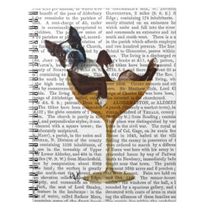 Cuaderno Boston Terrier en cóctel vidrio 2