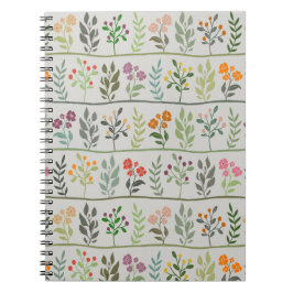 Cuaderno Botanic Rhapsody XL 4 colorful floral silhouettes