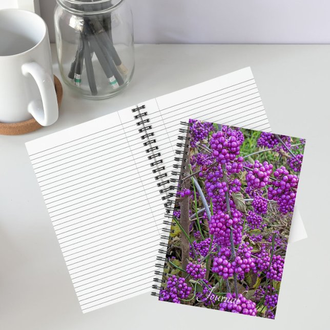 Cuaderno Botánica de la belleza americana púrpura (In Situ)