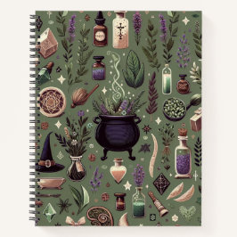 Cuaderno Botánica encantada: hierbas y brujería mágicas