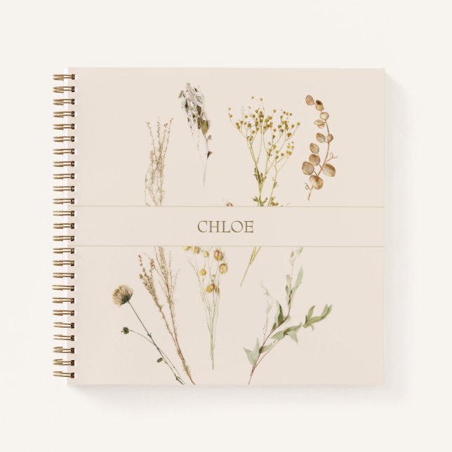 Cuaderno Botanical Collection of Herbs and Plants (Anverso)