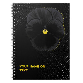 Cuaderno Botanical Velvet: The 'Sorbet Black Delight' Viola